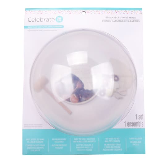 Large Sphere Breakable 3-Part Mold by Celebrate It™